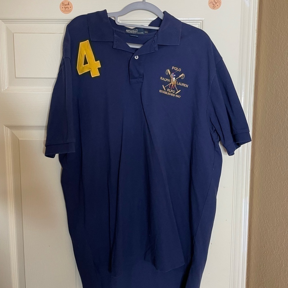 Polo Ralph Lauren Men's Cotton Mesh Polo Shirt blue RLPC Size XL.‌‌‌‌‌‌‌‌‌‌‌‌ - Picture 9 of 11